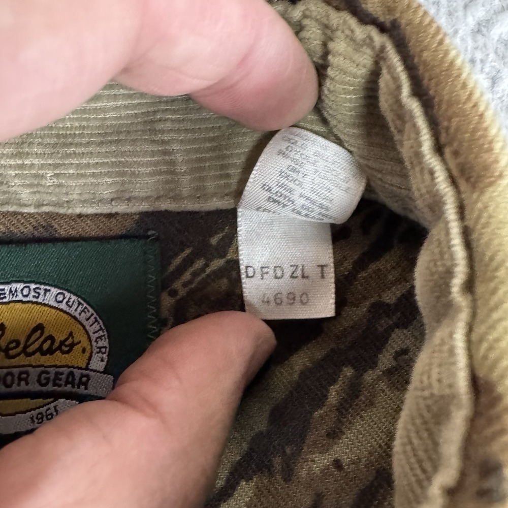 Cabelas Shirt Mens XL Realtree Camo Heavyweight Long Sleeve Button Up USA Vtg‎ - Picture 5 of 10
